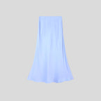 Embroidered Midi Skirt – Sky Blossom