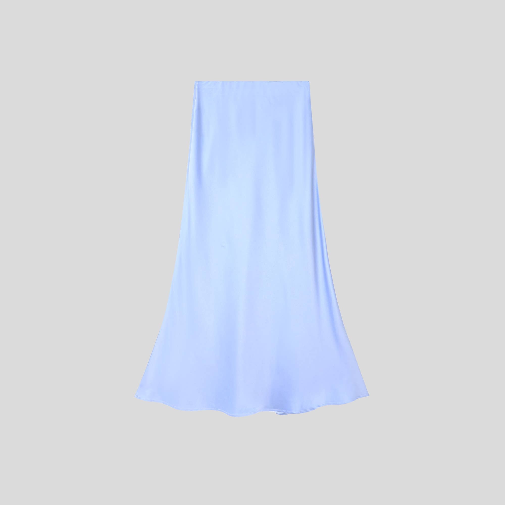 Embroidered Midi Skirt – Sky Blossom