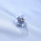 Embroidered Midi Skirt – Sky Blossom